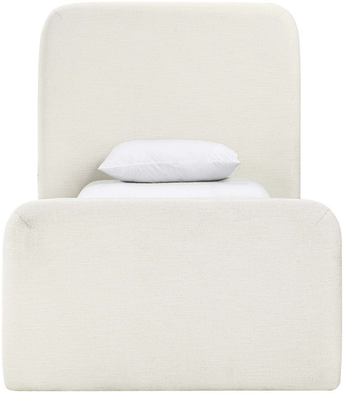 Fira - Linen Textured Fabric Upholstered Bed