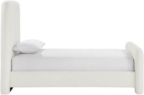 Fira - Linen Textured Fabric Upholstered Bed