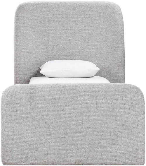 Fira - Linen Textured Fabric Upholstered Bed