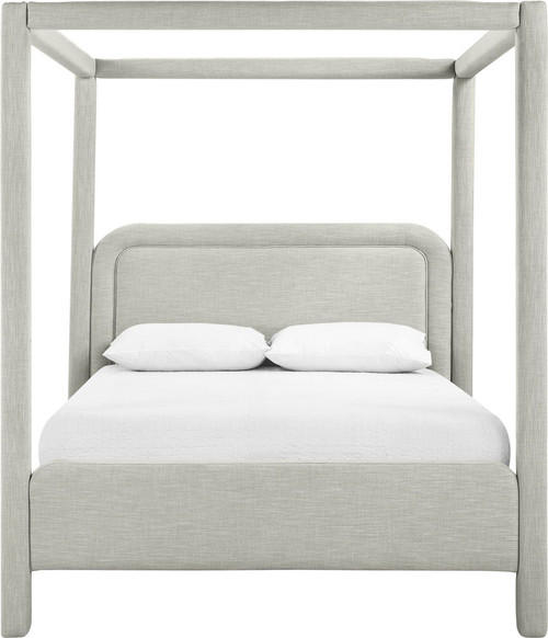 Salina - Linen Textured Fabric Upholstered Bed