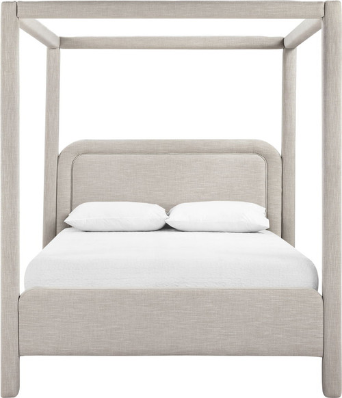 Salina - Linen Textured Fabric Upholstered Bed