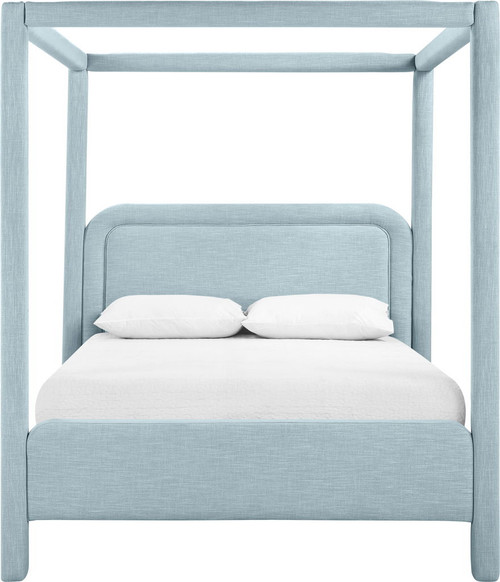 Salina - Linen Textured Fabric Upholstered Bed