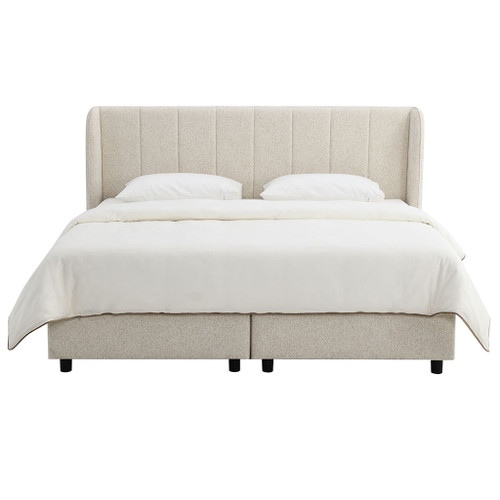 Adonia - Queen Bed With Storage - Beige