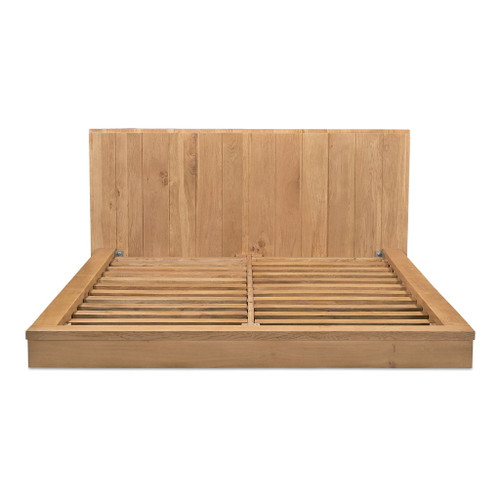 Plank - Queen Bed - Natural Oak