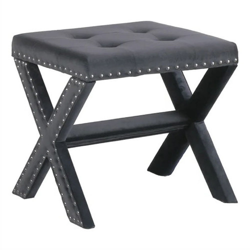 Upholstered Accent Bench With Nailhead Trim