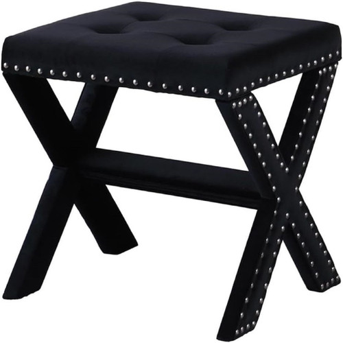 Upholstered Accent Bench With Nailhead Trim