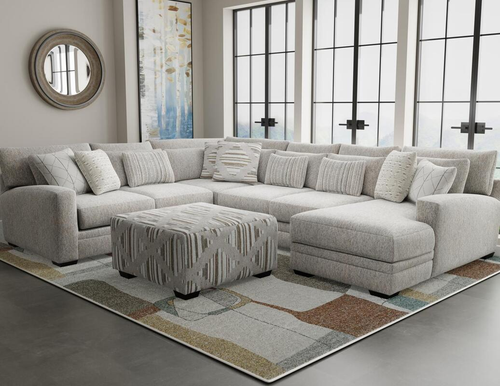 Corinthian Wildthing-Wheat Oversized Sectional 5830 by Happy Homes