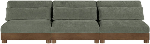 Turin - Chenille Fabric Upholstered Modular Sectional - Green