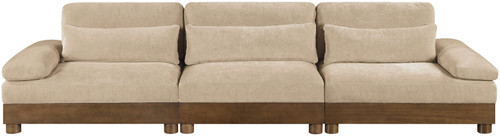 Turin - Chenille Fabric Upholstered Modular Sectional - Beige