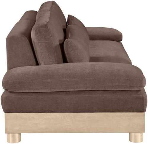 Turin - Chenille Fabric Upholstered Modular Sectional - Brown