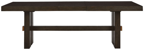 Burkhaus - Rectangular Dining Room Extension Table - Dark Brown