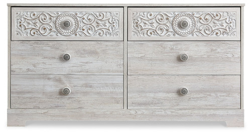 Paxberry - Six Drawer Dresser - Weatherworn - Whitewash