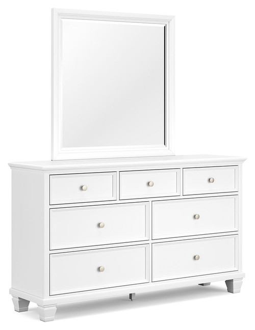 Fortman - Dresser And Mirror - White