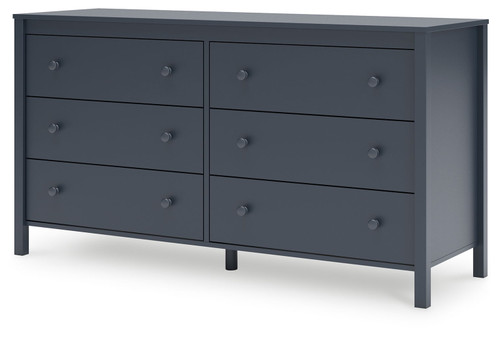 Simmenfort - Six Drawer Dresser - Navy Blue