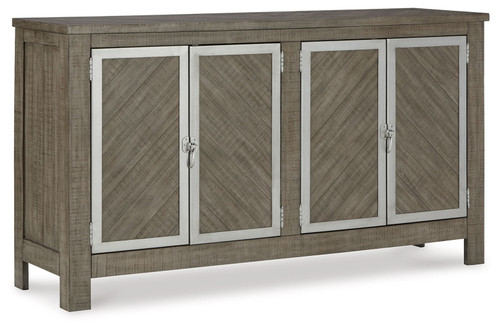 Krystanza - Dining Room Server - Weathered Gray