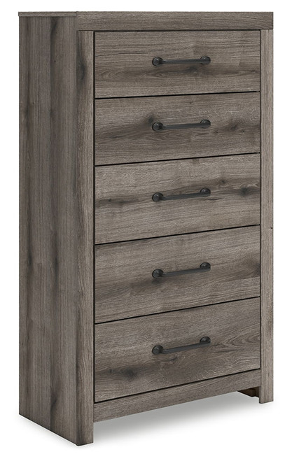 Graystorm - Five Drawer Chest - Brown Gray