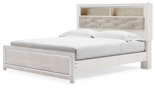 Altyra - King Bookcase Panel Bed - White