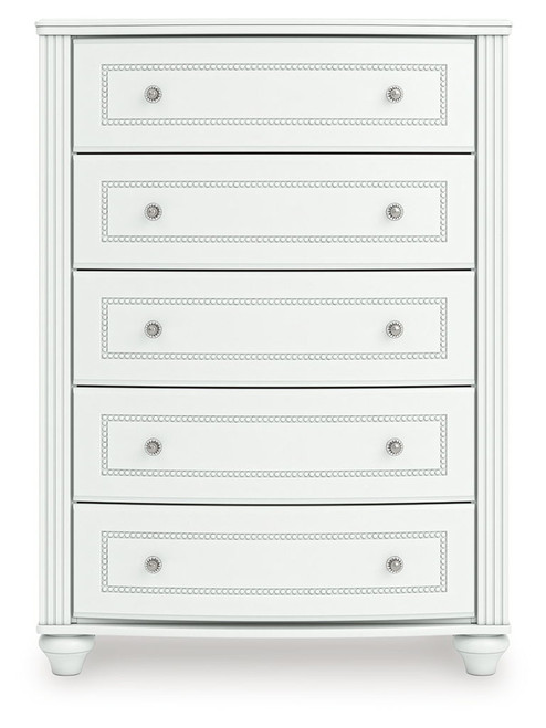 Kozlani - Five Drawer Chest - White