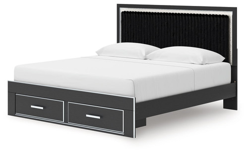 Zuraleus - Upholstered Panel Platform Storage Bed