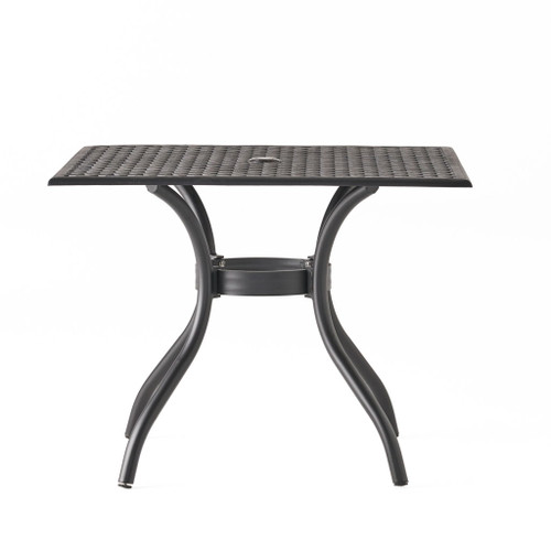 Arch Mesh Dining Table With Lightweight Frame - Black