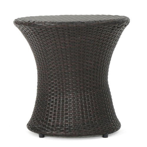 Thrive - Hourglass Rattan Table With No Glass Top