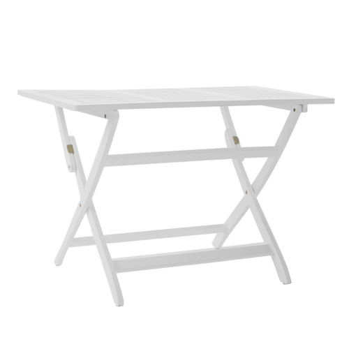 Blissique - Outdoor Foldable Wood Dining Table With Slat Design