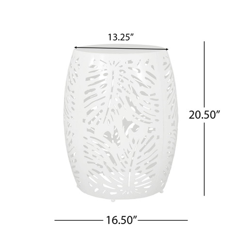 Modern Design Metal End Table, Large