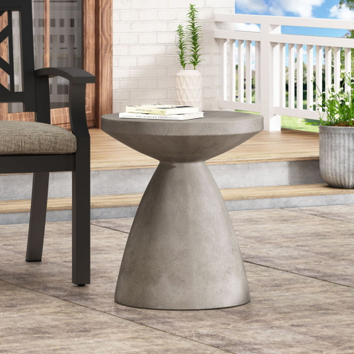 Outdoor / Indoor Lightweight Concrete Side Table