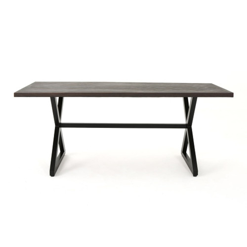 Rolando - Outdoor Aluminum Dining Table With Steel Frame