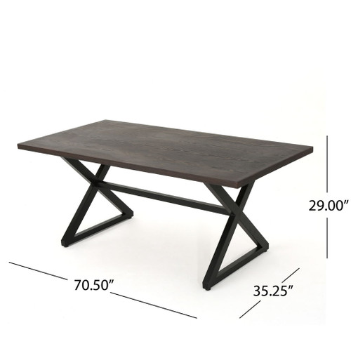 Rolando - Outdoor Aluminum Dining Table With Steel Frame