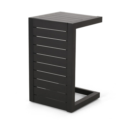 Aluminum Outdoor C - Shaped Side Table For Patio