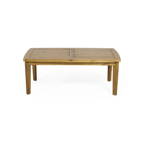 Outdoor Rectangular Coffee Table - Brown