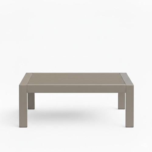 All-Weather Outdoor Coffee Table With Wood-Look Top