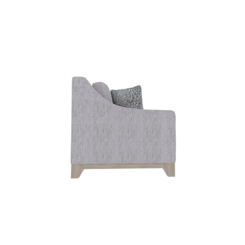 Loveseat With Casual Accent - Gray