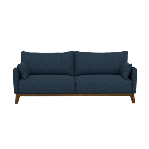 Sofa Wide With Attached Legs - Blue