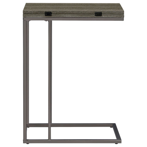Mortimer - Snack Table With Expandable Top - Gray