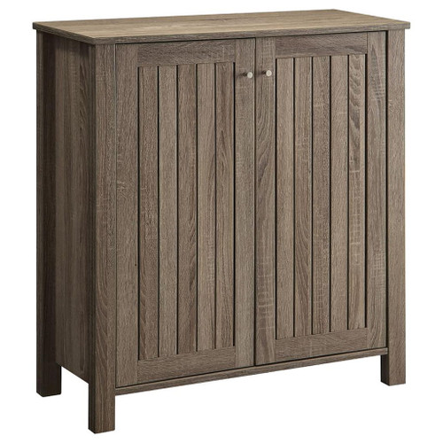 2 Door Shoe Cabinet With 4 Shelves - Taupe