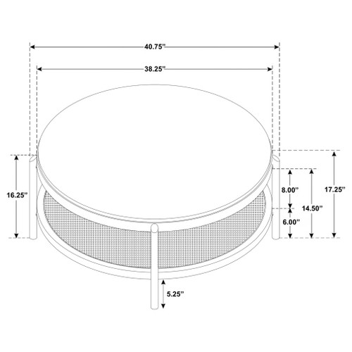 Benson - 3 Piece Round Coffee And End Table Set - Black