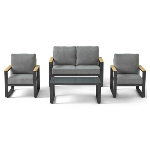 Modern Outdoor Sofa Set With Coffee Table