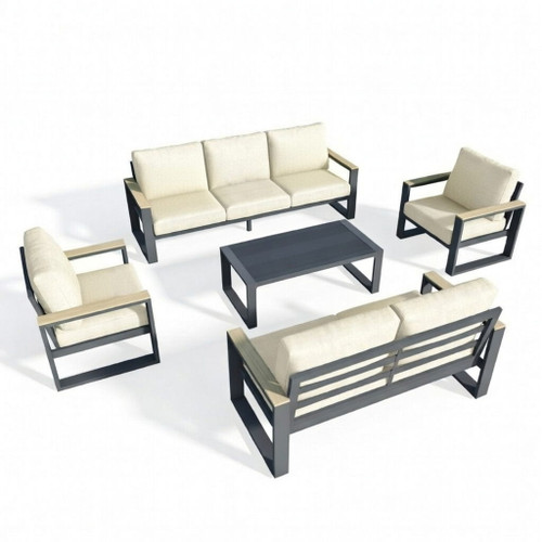 Modern Outdoor Sofa Set With Coffee Table