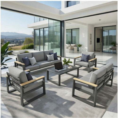 Modern Outdoor Sofa Set With Coffee Table