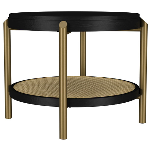 Benson - Round Table With Storage Shelf