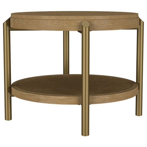Benson - Round Table With Storage Shelf