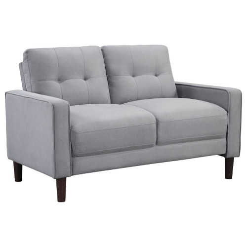 Harvey - Tufted Loveseat With Track Arm Design