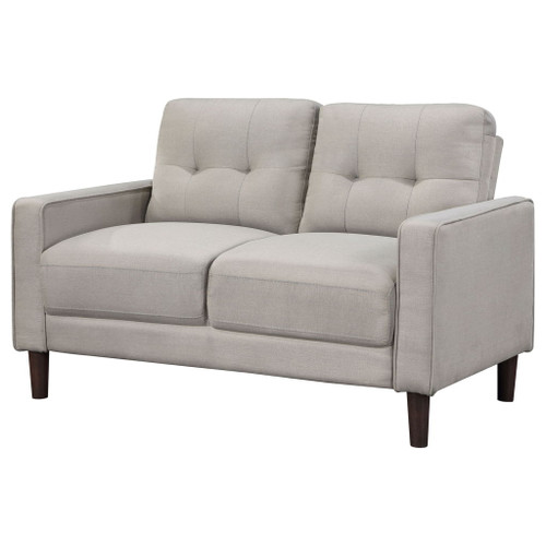 Harvey - Tufted Loveseat With Track Arm Design