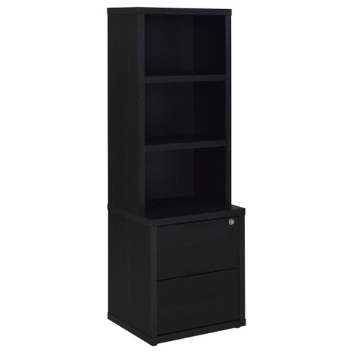 Geary - 3 Shelf Bookcase With USB Charging And Lockable Top Drawer