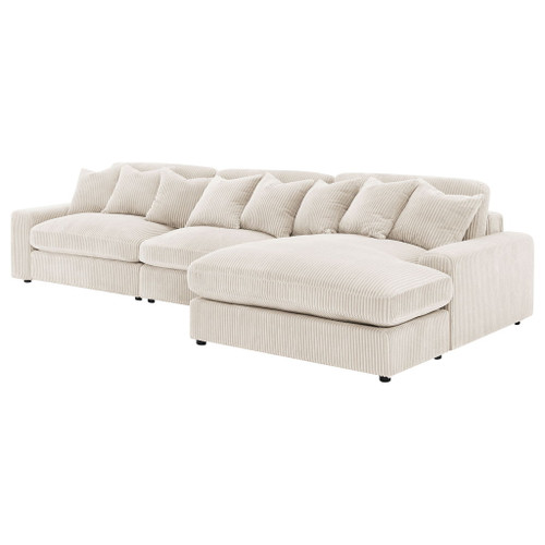 Cassidy - Upholstered Sectional Sofa With Reversible Cushions