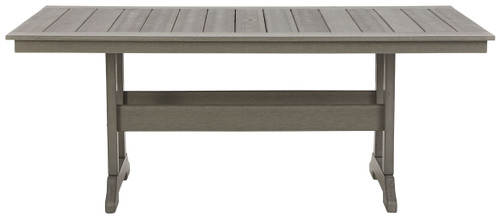 Visola - RECT Dining Table w/Umb OPT - Gray