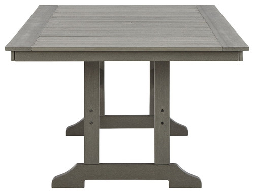 Visola - RECT Dining Table w/Umb OPT - Gray