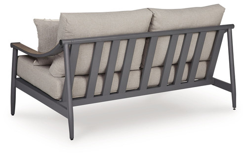 Ocean Beach - Loveseat With Cushion - Gray